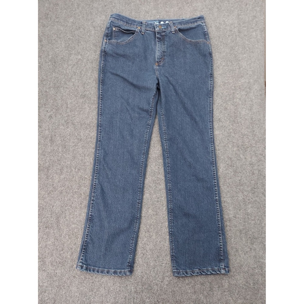 Wrangler Cowboy Cut Jeans 35x32 Blue Cowboy Cut Western Rancher Premium Perform